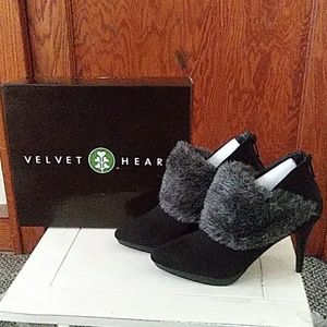 Velvet heart heels